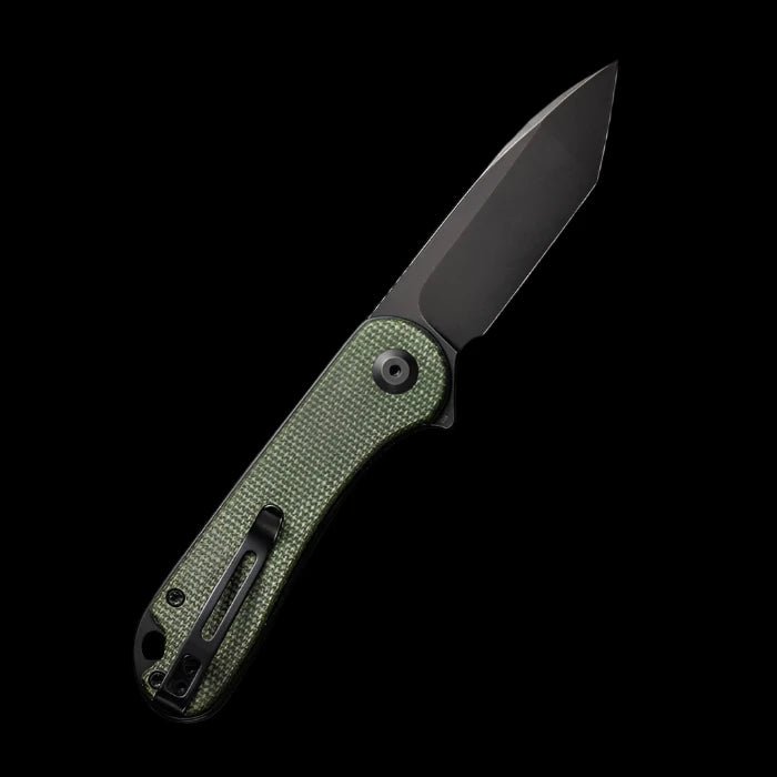 CIVIVI Elementum Flipper Knife Green Micarta Handle (2.96" D2 Blade) - Boss Components