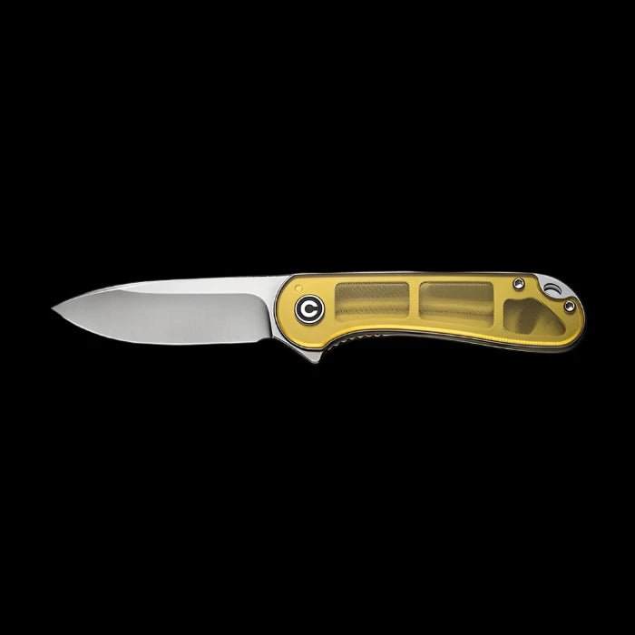 CIVIVI Elementum Flipper, Ultem Handle, Satin Finish, 2.96" D2 Blade - Boss Components