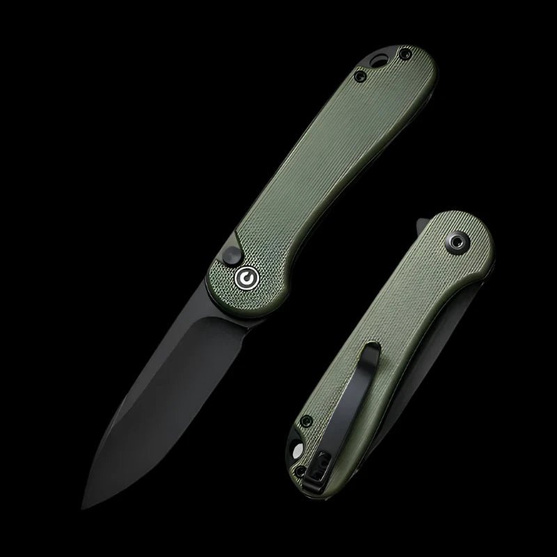 CIVIVI Elementum II Flipper, OD Green G10 Handle, 2.96" Nitro - V Blade - Boss Components