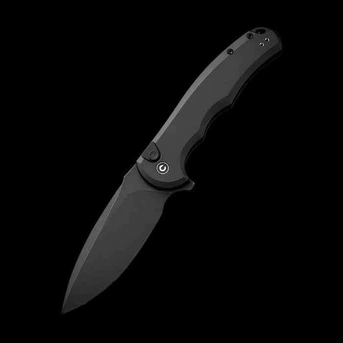 CIVIVI Praxis Flipper, Black Aluminum Handle, 3.75" Nitro - V Blade - Boss Components