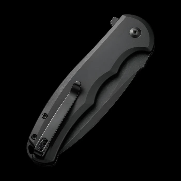 CIVIVI Praxis Flipper, Black Aluminum Handle, 3.75" Nitro - V Blade - Boss Components