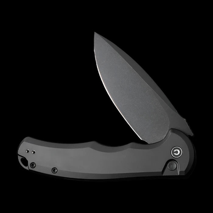 CIVIVI Praxis Flipper, Black Aluminum Handle, 3.75" Nitro - V Blade - Boss Components