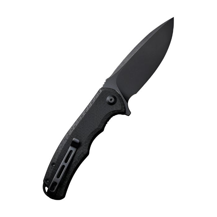 CIVIVI Praxis with Black Coarse Micarta Handle and Black Stonewashed Blade - Boss Components